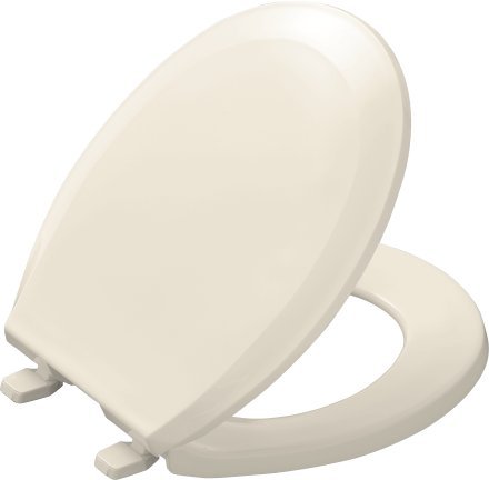 Kohler K-4662-47 Lustra Round Closed-Front Toilet Seat And Cover - Almond