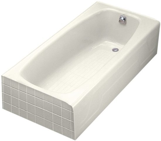 Kohler K-520-96 Dynametric 5' Bath With Right Hand Drain - Biscuit