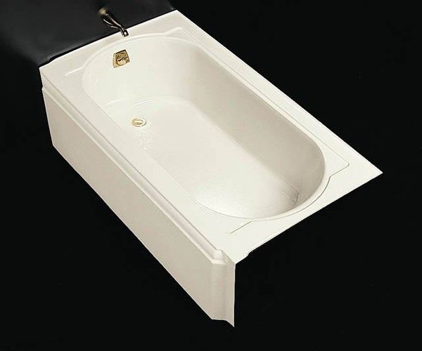 Kohler K-721-0 Memoirs 5' Bath With Left-Hand Drain - White (Pictured w/Tub Spout, Not Included)