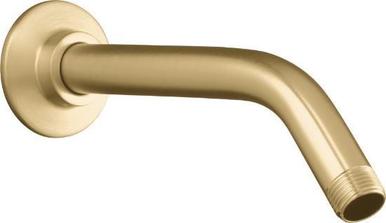 Kohler K-7397-PB Showerarm and Flange - Polished Brass (Pictured in Brushed Bronze)