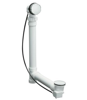 Kohler K-7213-BV Clearflo Cable Bath Drain With PVC Tubing - Vibrant Brushed Bronze (Pictured in Polished Chrome)