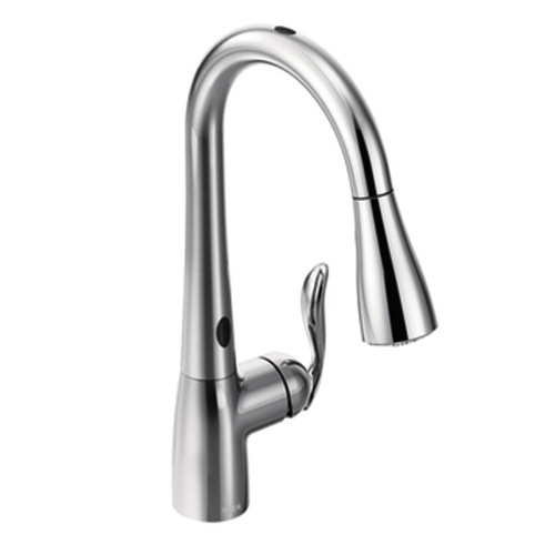 Moen 7594EC Arbor Single Handle/Hole Pull-Down Kitchen Faucet with MotionSense - Chrome