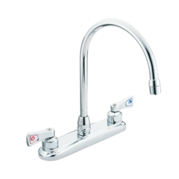 Moen 8287 Commercial Two Handle Kitchen Faucet Chrome