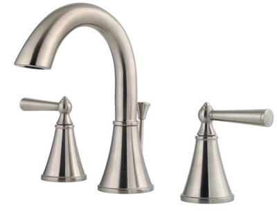 Pfister LG49-GL0K Saxton Two Handle Widespread Lavatory Faucet - Brushed Nickel