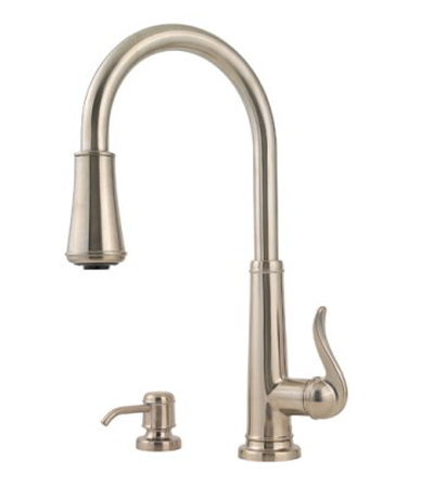 Pfister GT529-YPK Ashfield Single Handle Pull Down Kitchen Faucet - Brushed Nickel