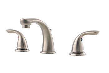 Pfister LG149-610K Pfirst Two Handle Widespread Lavatory Faucet - Brushed Nickel