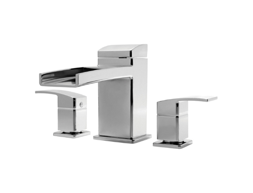 Pfister RT6-5DFK Kenzo Two-Handle Roman Tub Faucet Trim Brushed Nickel (Pictured in Chrome)