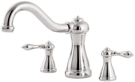 Price Pfister RT6-5MXC Marielle Two-Handle Roman Tub Faucet Trim Chrome (Less Handles)