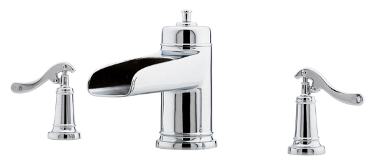 Price Pfister RT6-5YPC Ashfield Two-Handle Roman Tub Faucet Trim Chrome (Less Handles)
