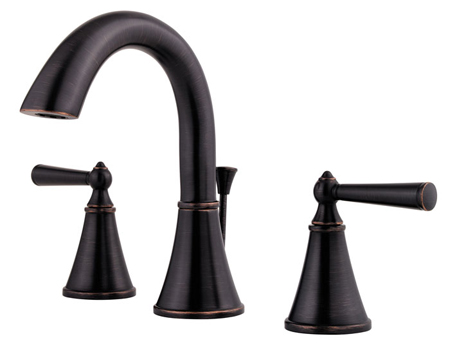 Pfister LG49-GL0Y Saxton Two-Handle Widespread Lavatory Faucet - Tuscan Bronze