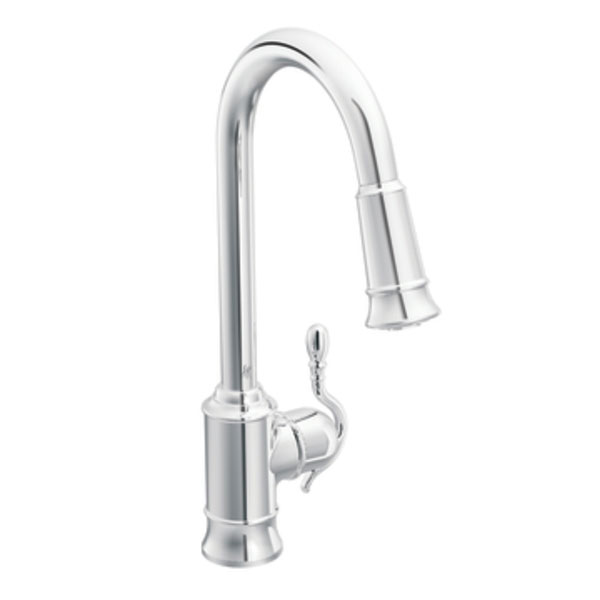 Moen Showhouse S7208C Woodmere Single Handle/Hole High Arc Pulldown Kitchen Faucet - Chrome
