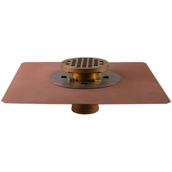 Thunderbird Products SD2-SQ 2 inch  Shower Drain with Square Top (Pictured in Round Top)