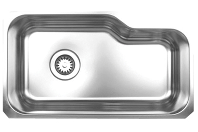 Whitehaus WHNUB3016 Noah Single Bowl Undermount Sink - Brushed Stainless Steel