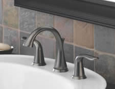 Delta Lahara Two Handle Widespread Lavatory Faucet